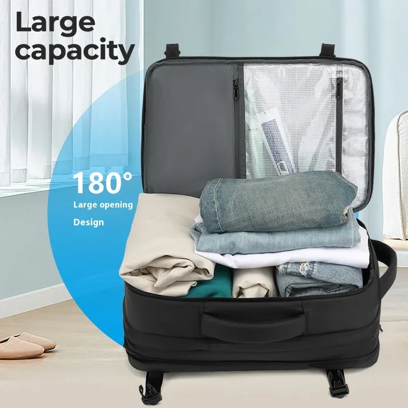 sac à dos à compression sous vide pour hommes, sac à dos extensible à séparation sec/humide, sac à dos antivol pour ordinateur, sac à dos pour courtes distances
