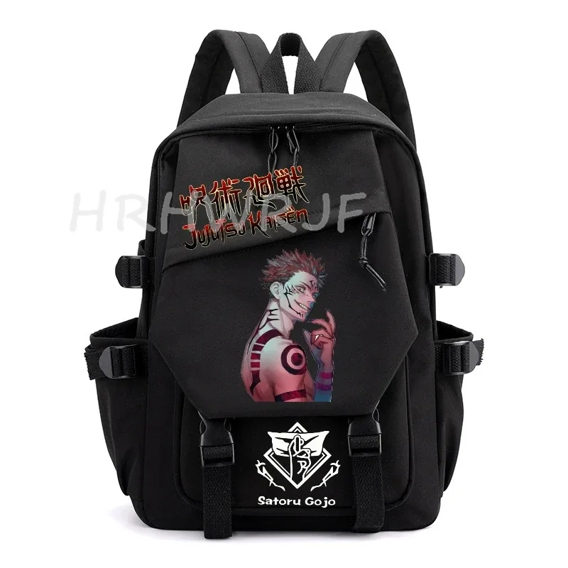 sac à dos anime jujutsu kaisen gojo satoru, grande capacité, pour ordinateur portable, école, voyage, pour femmes et hommes, mochilas décontractées