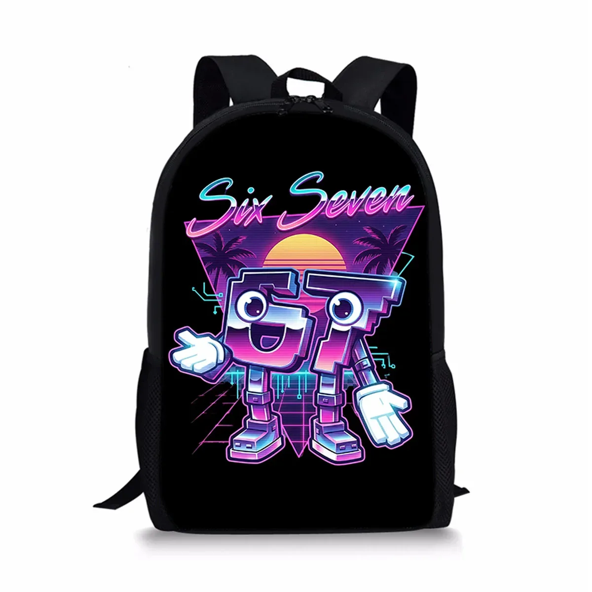 sacs à dos classiques populaires et amusants 67 six sept pour écoliers, sacs d'école imprimés en 3d, sacs à dos oxford imperméables pour garçons/filles, sacs à dos pour ordinateur portable