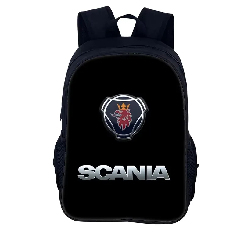 scania-sac à dos avec fermeture éclair pour enfants, sac d'école pour étudiants, sac de livre, ordinateur portable anime, cadeau d'anniversaire mochila, jeu, 40cm, 15.7 pouces