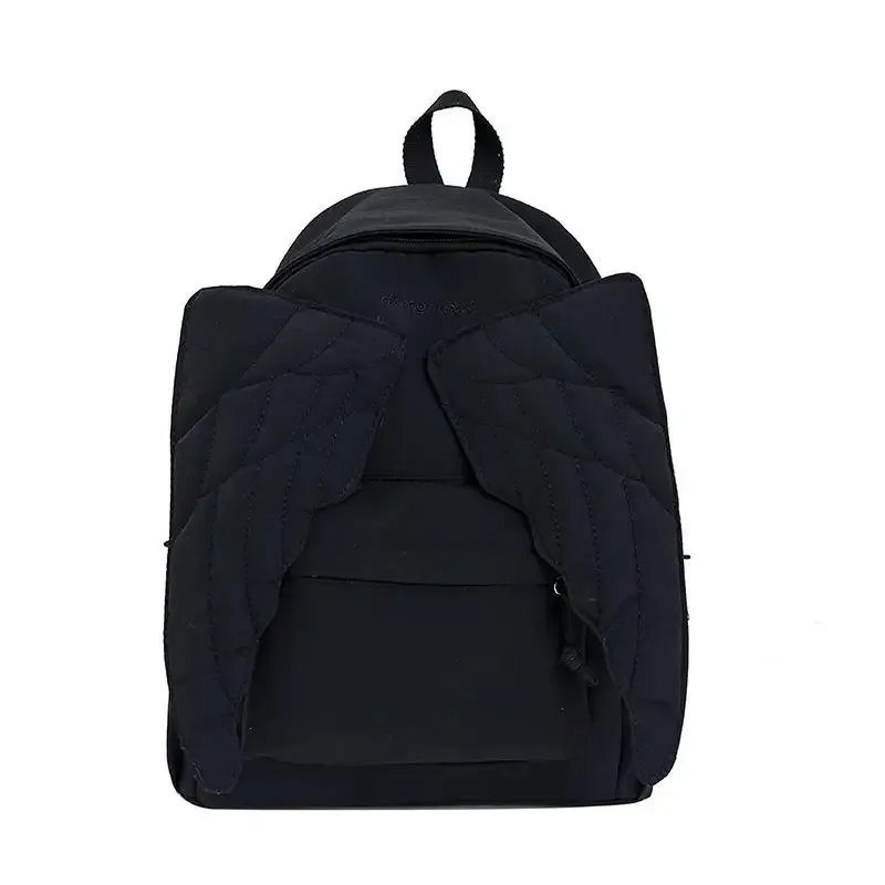 sac à dos mignon avec ailes d'ange, sac matelassé de grande capacité, sac à dos décontracté et mignon pour adolescentes, femmes, école, voyage, usage quotidien