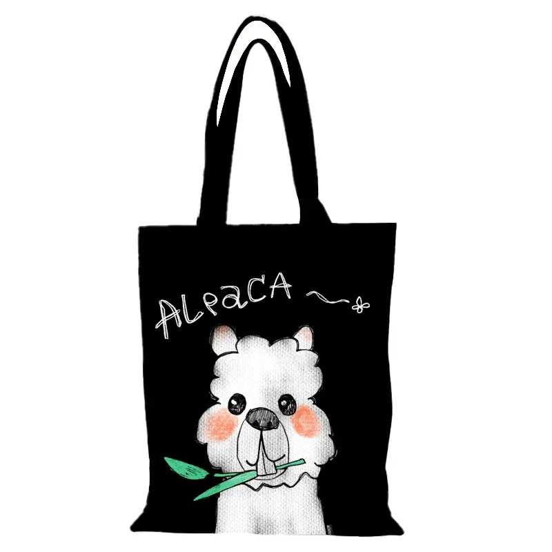 sac pour femmes mignon dessin animé dame sacs toile sac fourre-tout sacs à main eco shopper shopping plage tissu sac à main épaule le pliant nouveau