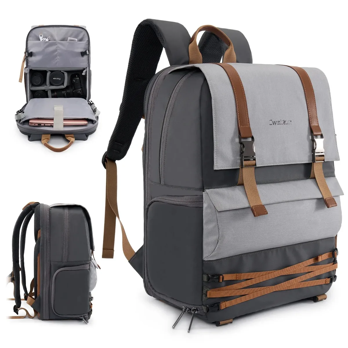 Sac à dos pour appareil photo. Sac pour appareil photo étanche, sac de photographie de voyage multifonctionnel, boîte pour appareil photo, pour Canon/Nikon/ DSLR/Digital DSLR