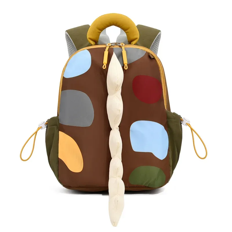 sac à dos pour tout-petits en forme de dinosaure, mignon, en peluche douce, sac pour enfants, design 3d avec queue à pointes, léger, cadeau pour la maternelle et la garderie.