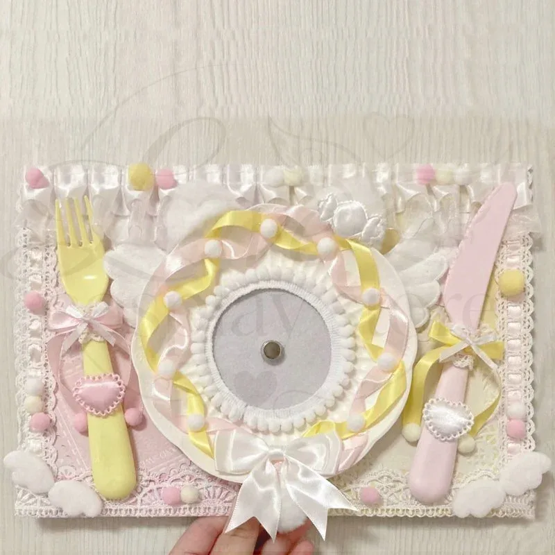 nouvel ensemble de supports pour badges d'anime ita bag, organisateur de pin's mignon avec rubans et dentelles, accessoires de panneau d'insertion décoratif itabag, panneau de présentation de badges