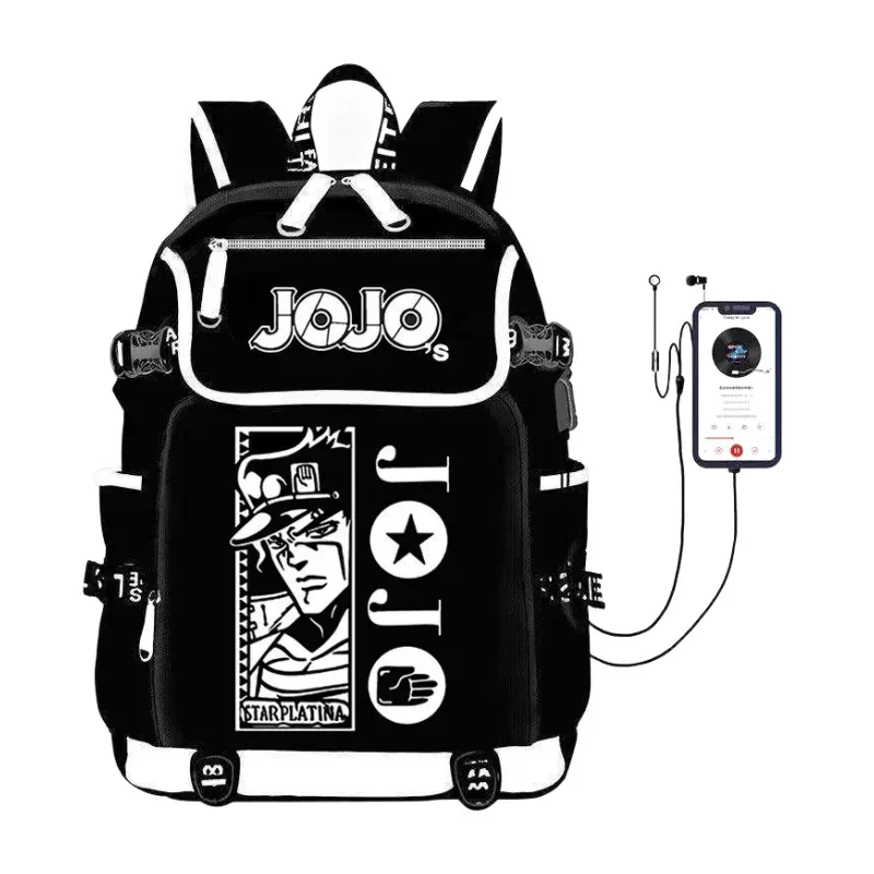 jojo's bizarre adventure anime sac à dos étudiant école sac à bandoulière grande capacité jeunesse en plein air voyage sac à dos cadeau de mode