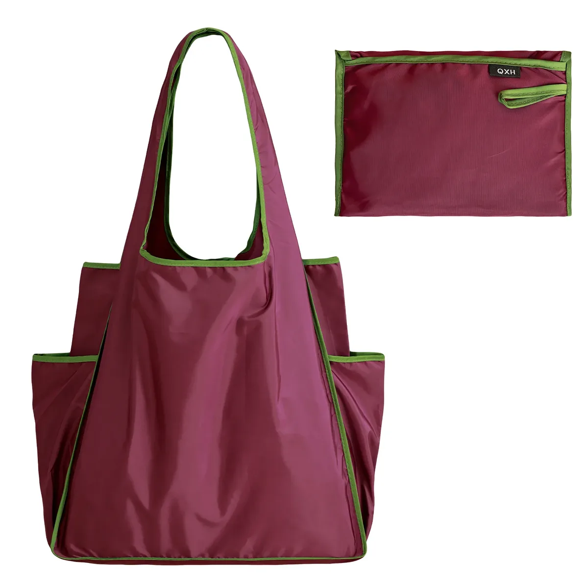 sac de courses portable écologique, sac de rangement de grande capacité, sac à bandoulière étanche, sac de courses pliable pour la plage