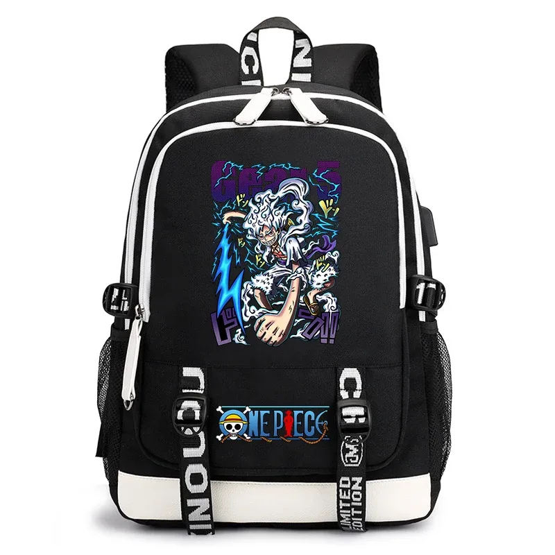 sac à dos d'étudiant imprimé one piece luffy, sac à dos décontracté pour garçons et filles, sac d'école léger, sac à dos de voyage