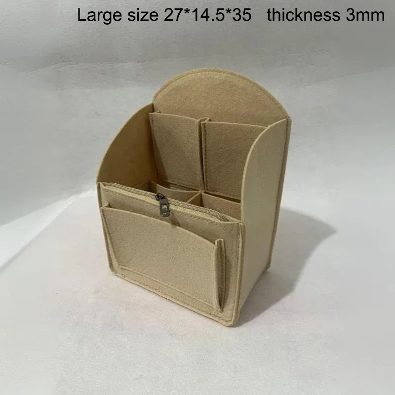 organisateur de sac à dos en feutre, insert multi-compartiments, doublure de sac, grande capacité, séparateur léger pour le voyage, l'école et le rangement