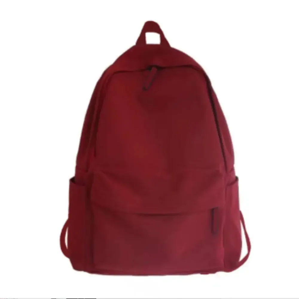 sac à dos polyvalent en nylon de haute qualité, noir, gris, blanc, rouge, imperméable, pour ordinateur, grande capacité, de voyage lavable, unisexe