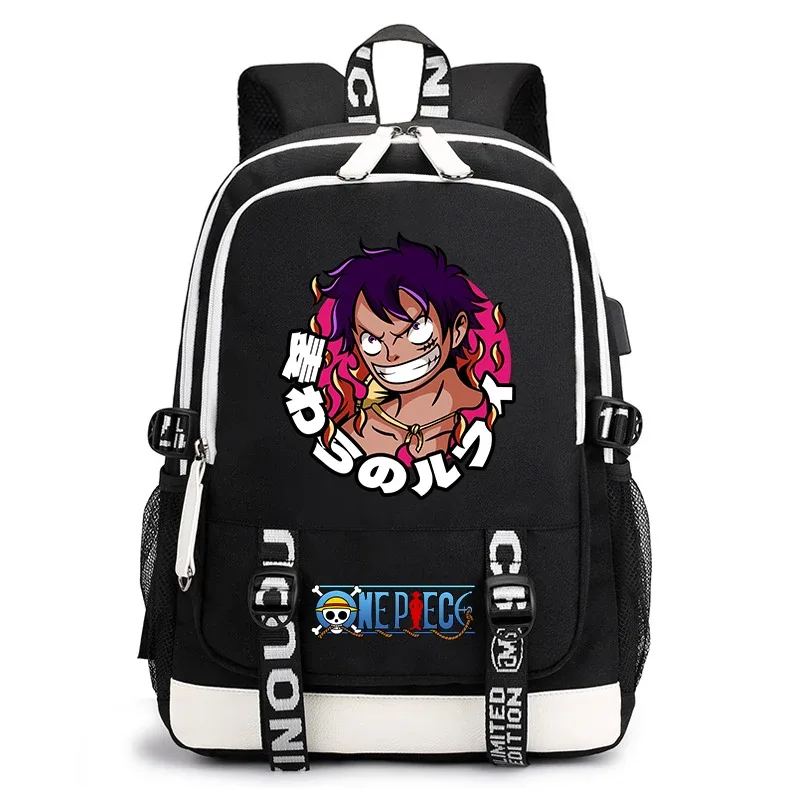 sac à dos d'étudiant imprimé one piece luffy, sac à dos décontracté pour garçons et filles, sac d'école léger, sac à dos de voyage