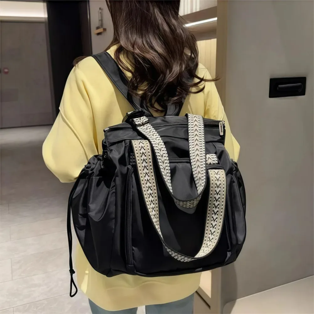 sac de rangement de voyage grande capacité léger multifonctionnel pour maman, sac à dos de sortie avec conception berceau, sac fourre-tout imperméable