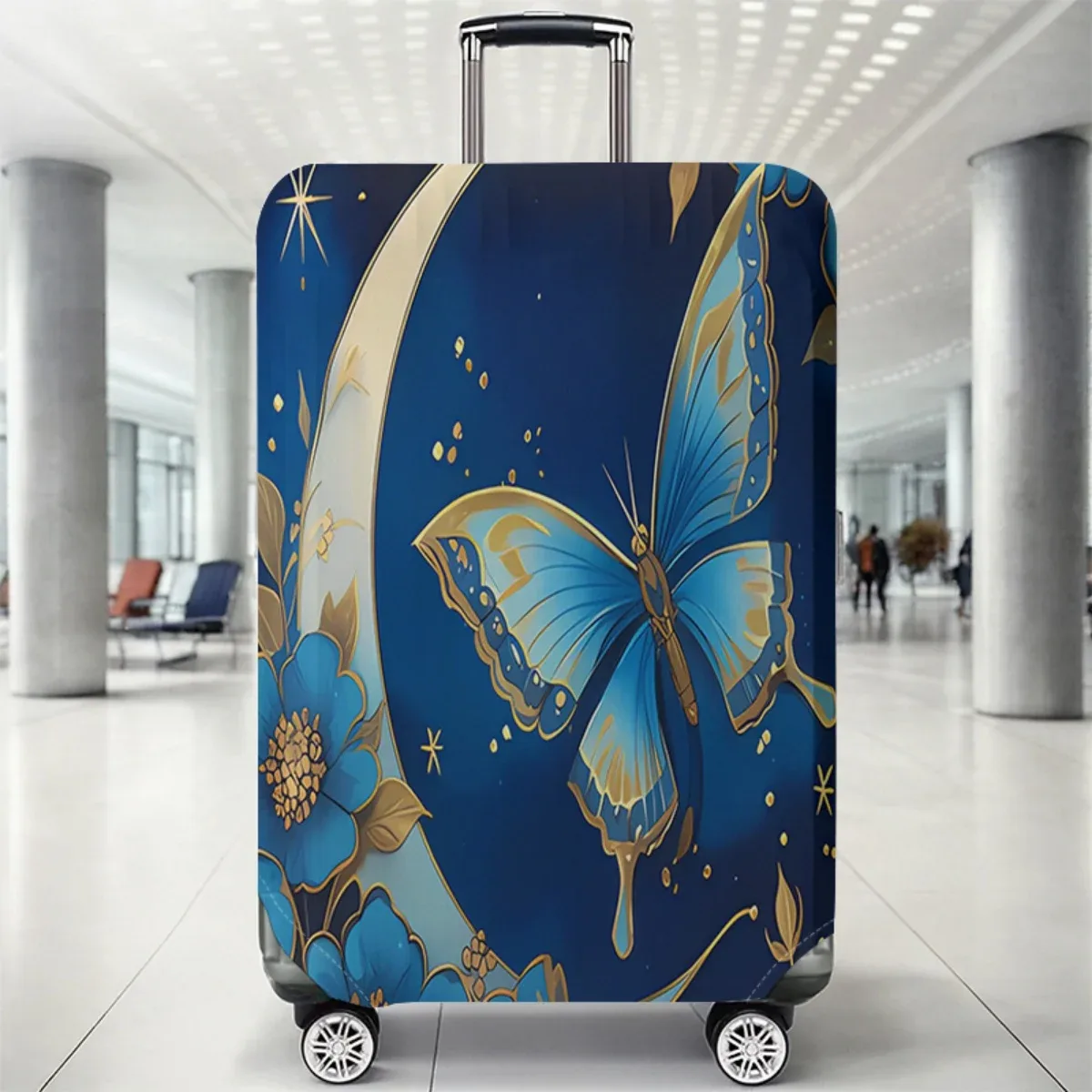 housse de protection pour bagages à motif animal, ensemble adapté aux housses de bagages de 18 à 32 pouces, housse de poignée de valise, accessoires de voyage