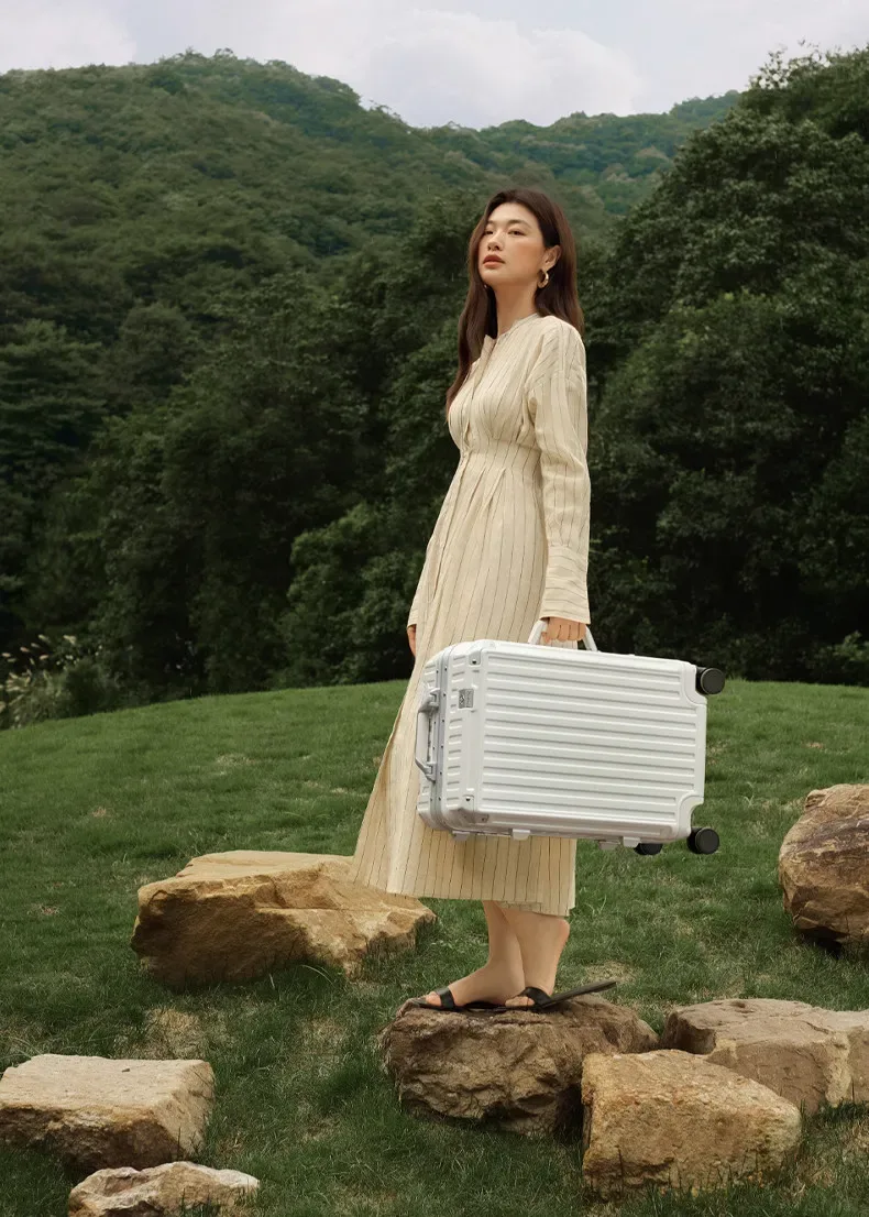 valise little diamond, cadre en aluminium massif, boîte de voyage résistante aux rayures et à l'usure, valise 
