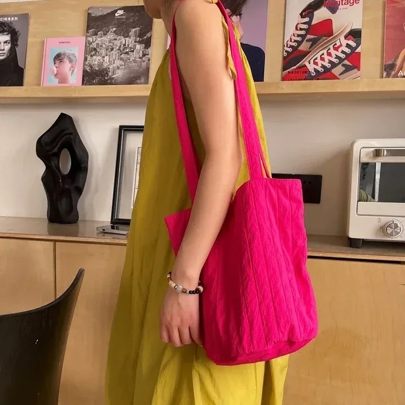 sac de mode décontracté pour femmes, sacs à main de shopping, stockage environnemental, fourre-tout à bandoulière réutilisable, sacs d'école, sac de styliste pour filles
