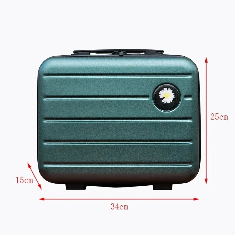 sac de rangement de cosmétiques de 16 pouces, mallette de voyage portable, petite valise de grande capacité