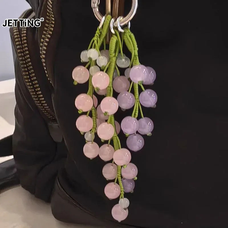 Breloque de sac faite à la main avec perles de résine brillantes, design mignon et adorable, idéale pour la décoration de sacs à dos et de sacs à main, cadeau pour filles