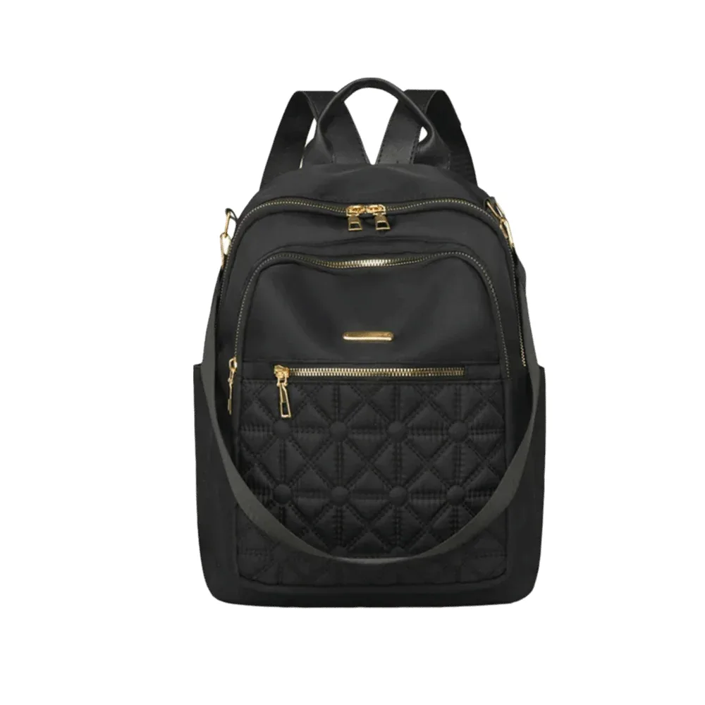 sac à dos de luxe simple en tissu oxford, sac à bandoulière multifonctionnel de couleur unie, sac à main de style coréen rétro