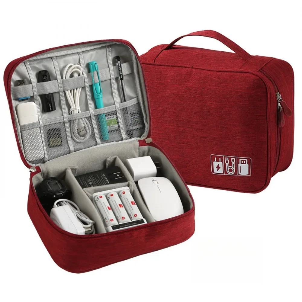sac de rangement pour câbles, étanche, organiseur électronique numérique, sac de rangement portable pour câbles usb, chargeurs et prises, organiseur de câbles de voyage