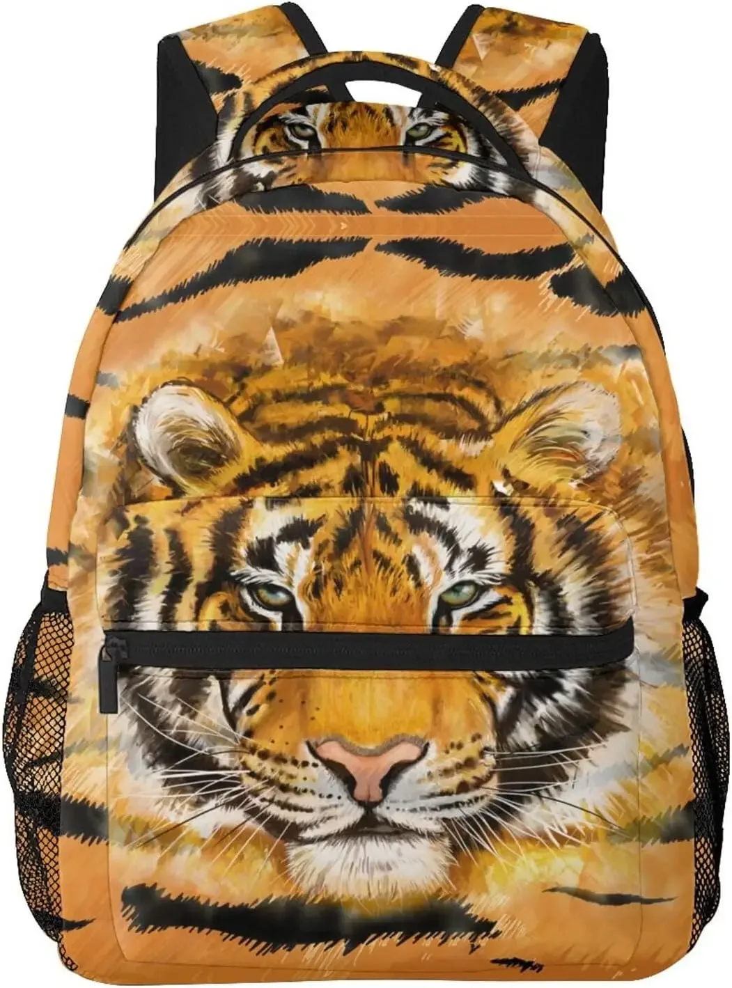cool tiger sac à dos imprimé léopard pour hommes et femmes, sac à livres, sac pour ordinateur portable, sacs initiés, voyage, randonnée, camping, sac à dos