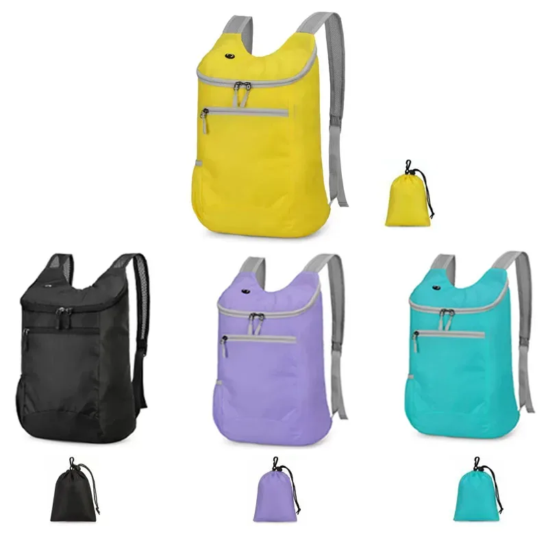 Sac à dos portable pliable et léger, résistant aux éclaboussures, imperméable, résistant à l'usure, pour sports de plein air, alpinisme, randonnée