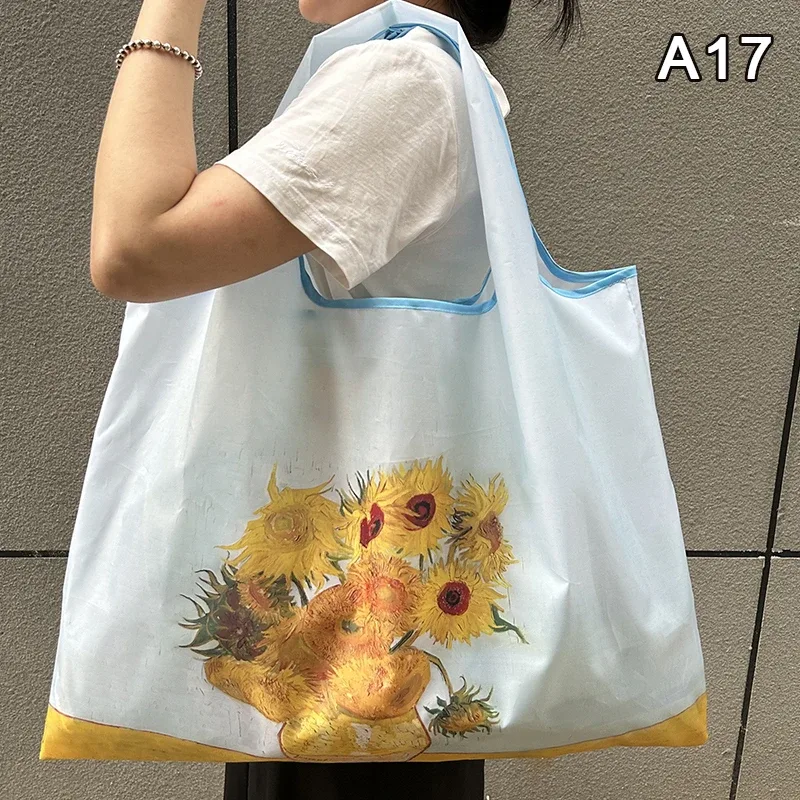 sac de courses pliable, nouvelle mode, sac de rangement d'épicerie réutilisable, sac à main à bandoulière portable en nylon, fourre-tout de voyage