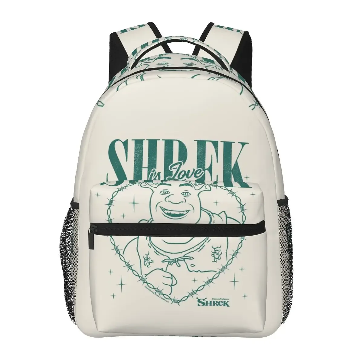 sacs à dos graphiques cherub shrek meme pour garçons et filles, sacs d'école pour enfants, sac à dos de voyage de dessin animé, sac à bandoulière de grande capacité