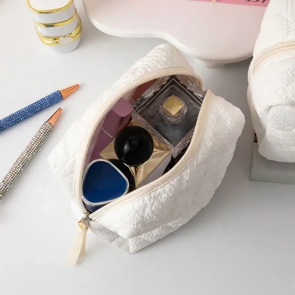 sac de maquillage matelassé durable, grande capacité, sac à cosmétiques portable, pochette de rangement multifonctionnelle pour femmes et filles
