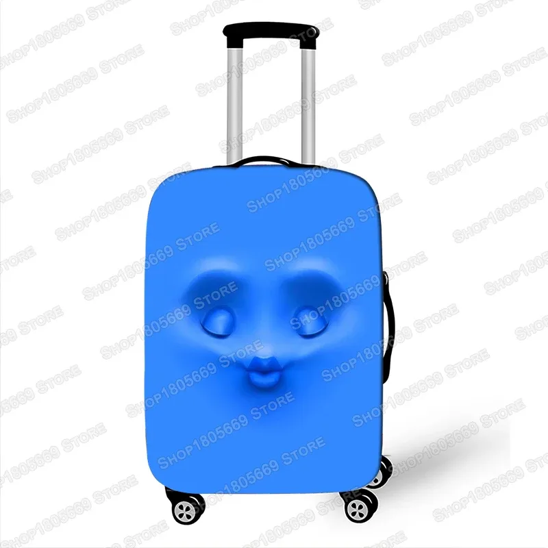 housse de valise imprimée expression drôle pour dames, housse de protection élastique pour bagages, housse anti-poussière