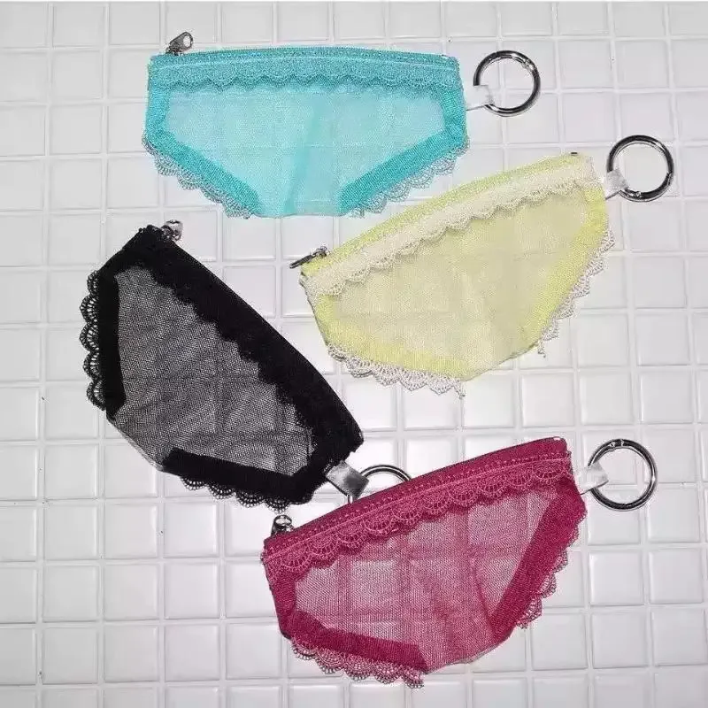 trousse de maquillage portable unique en dentelle et résille, sac de rangement cosmétique à fermeture éclair