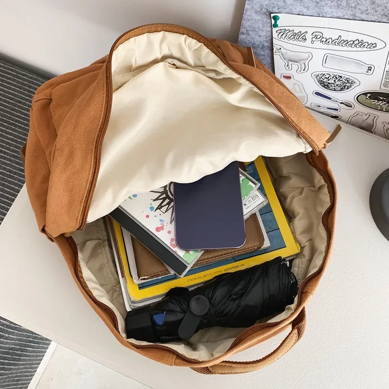 fille sac d'école nouvelle mode étudiant vintage femmes sac à dos toile femme pochette d'ordinateur voyage kawaii dames sac à dos