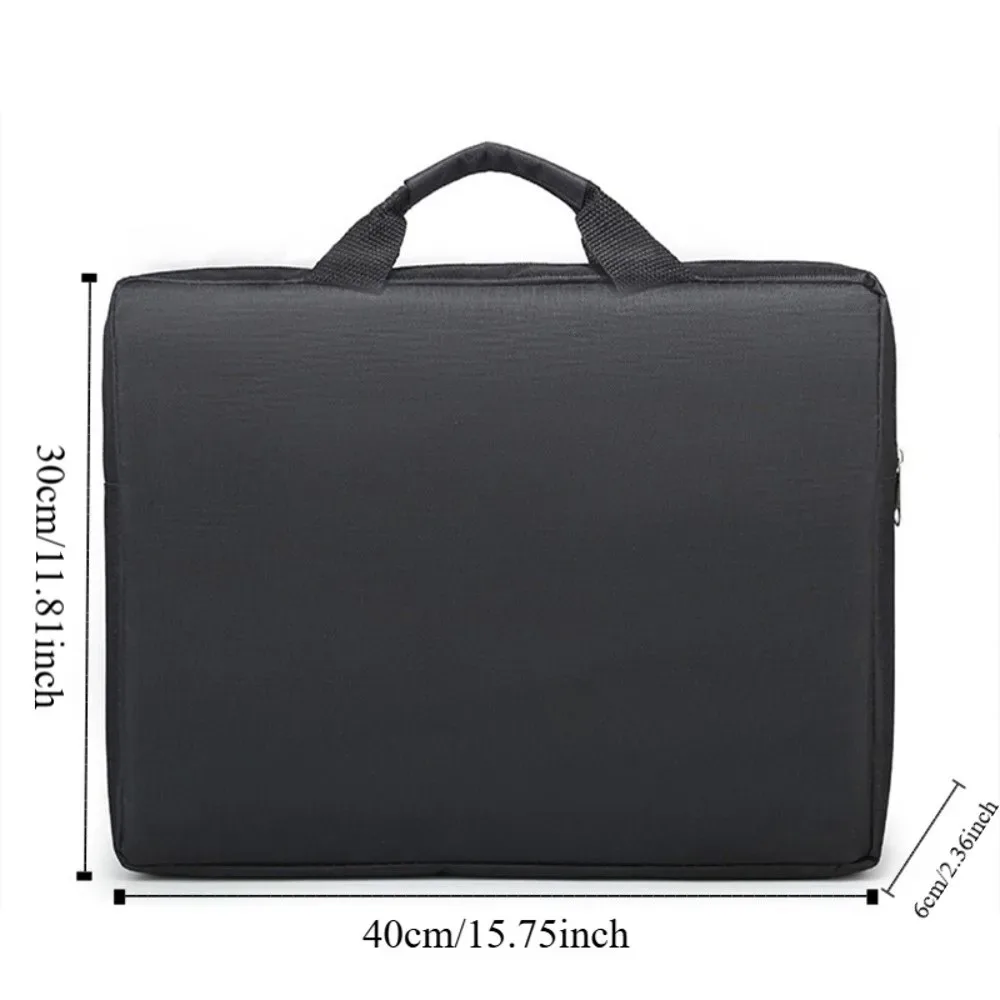 sac porte-documents durable pour hommes, mallette de bureau multi-couches noire, sac fourre-tout professionnel pour le travail