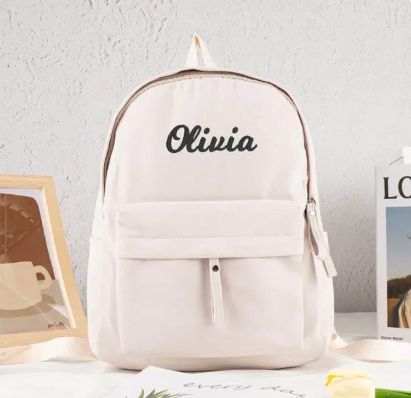 sac à dos personnalisé pour enfant, sacs d'école avec nom brodé, sac de livre pour enfants, sac à dos pour étudiants, sac à couches pour tout-petits, cadeaux