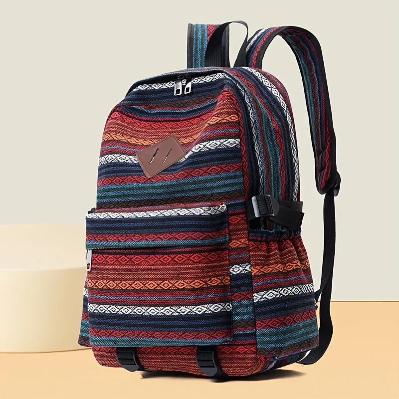 vintage nouveaux sacs à dos patch grande capacité femmes style ethnique voyage sac à dos broderie sac à dos