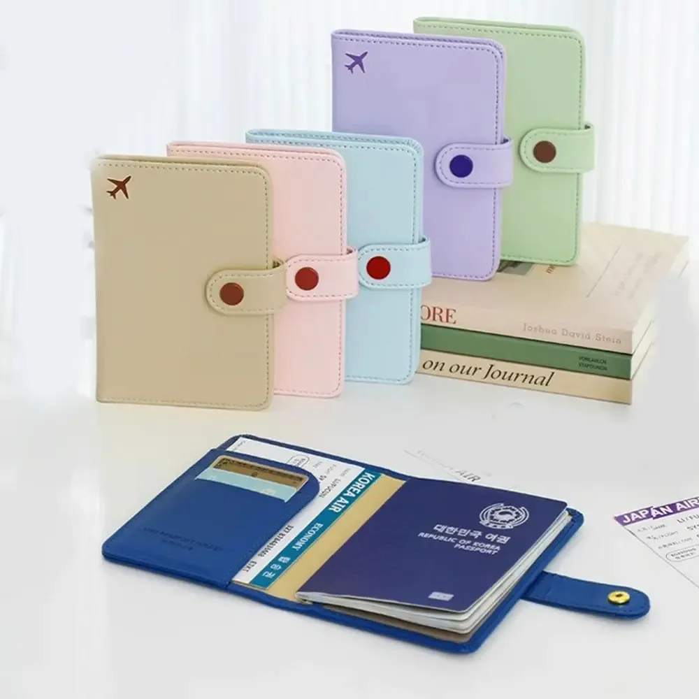 portefeuille sac de rangement pour passeport multicouche avion enregistrement document passeport clip de rangement antivol style coréen porte-passeport