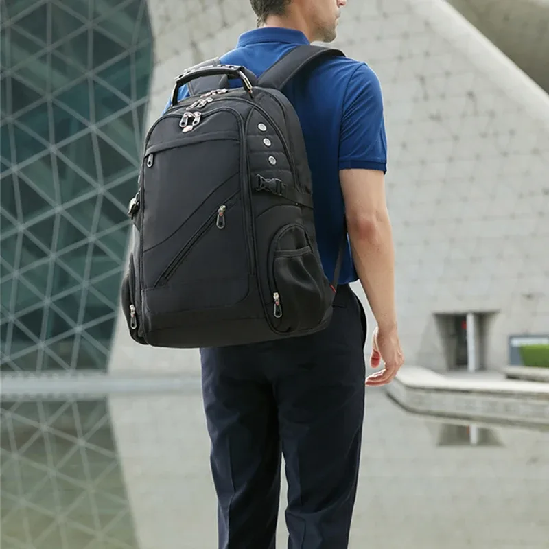 sacs à dos de voyage imperméables pour hommes, sac d'école antivol, sac à dos pour ordinateur portable de 20 pouces, mochila haute capacité
