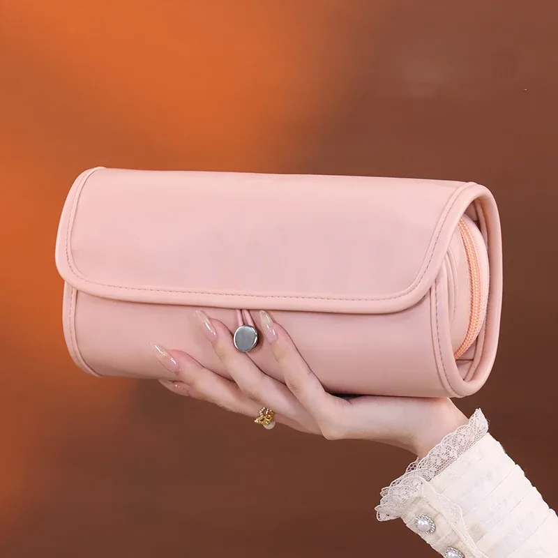 grande trousse de maquillage multifonctionnelle, trousse de maquillage de voyage pour femmes, trousse de maquillage pliable portable tendance