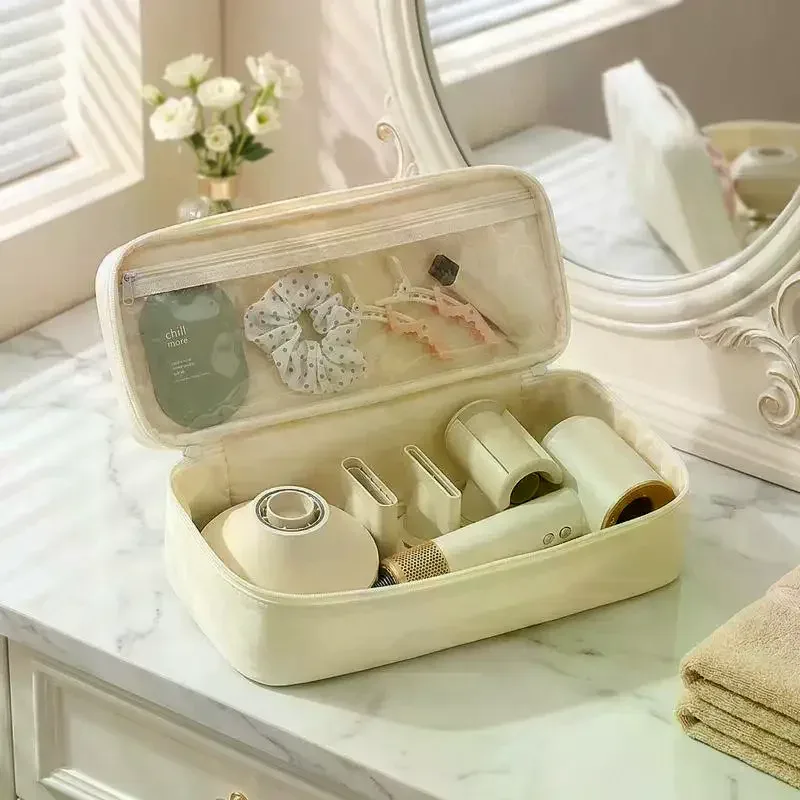 sac de voyage portable pour sèche-cheveux, grand rangement léger pour outils capillaires, idéal pour les vacances et les voyages d'affaires