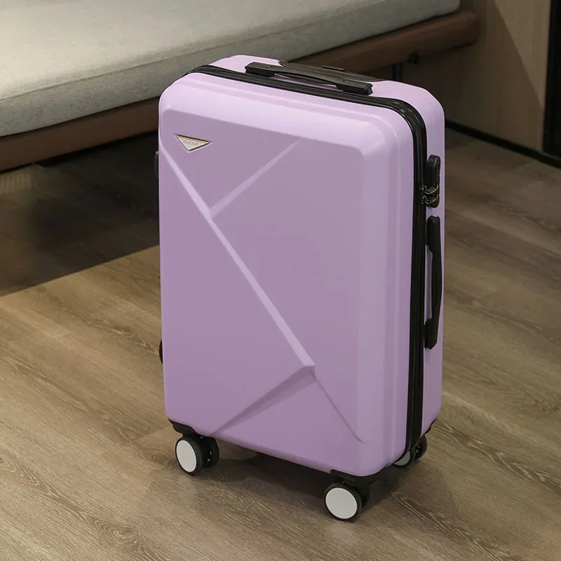 valise à bagages à main irrégulière z 20/24/28 pouces, roues rotatives en abs avec serrure à combinaison, bagage léger