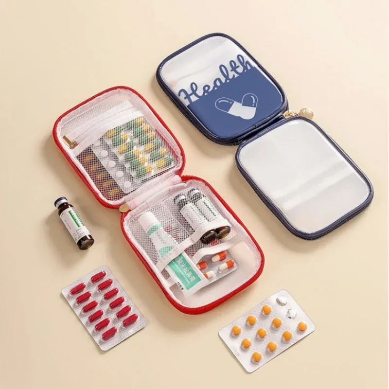 trousse à médicaments transparente et étanche, trousse de premiers soins portable de voyage, sac de rangement de médicaments à domicile, trousse médicale portable de grande capacité