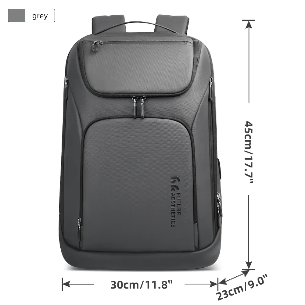 ian-sac à dos d'affaires de voyage pour homme, sac à dos pour ordinateur portable 17 pouces, sac à dos multifonctionnel antivol, sac de jour de week-end, grande capacité