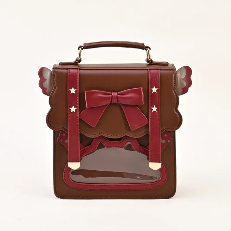 sac à dos à nœud doux pour étudiants japonais, uniforme jk vintage, itabag girls crossbody initié, cos gothic lolita, kawaii rucksack