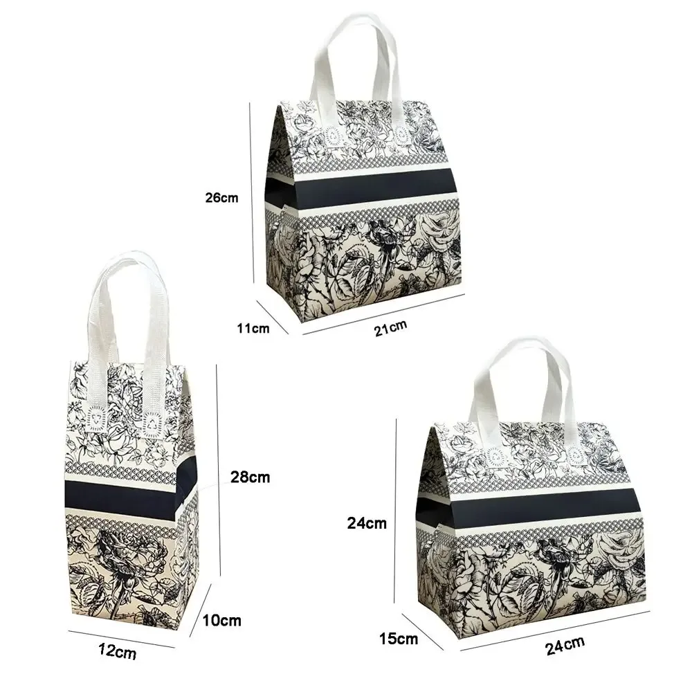 sac d'emballage de thé au lait en tissu non tissé réutilisable, couvercle de tasse isolé de voyage, sac fourre-tout à café en papier d'aluminium, 10 pièces
