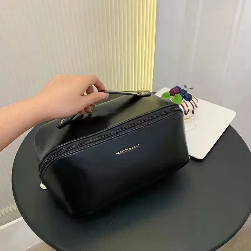 trousse de toilette pour femme, trousse de maquillage, pochette de rangement, boîte de luxe pour femme, trousse à cosmétiques, sac de rangement pour voyage avec fermeture éclair