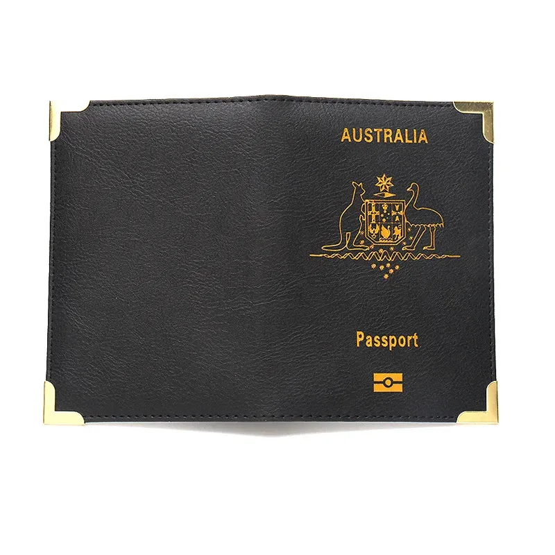 Passeport de voyage australien mignon pour filles, étui de passeport familial, couvertures