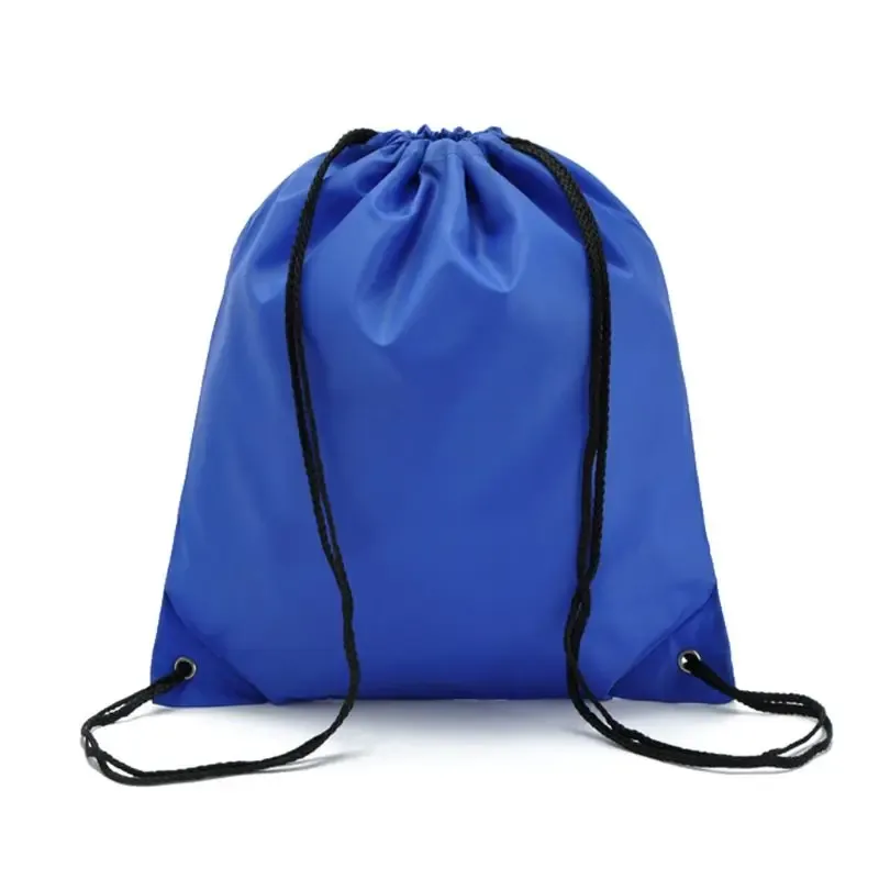 sac de sport oxford portable 210d, sacs à cordon en nylon, sac à dos d'équitation avec ceinture, sac à chaussures à cordon de serrage pour vêtements, vente en gros
