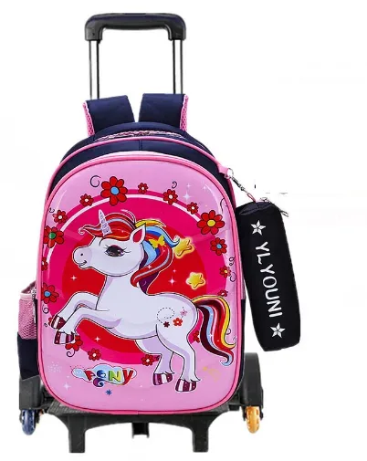 sac d'école en pu avec roulettes pour garçons sac à dos de chariot d'école pour filles sac à dos à roulettes étanche pour sacs d'école sacs de chariot