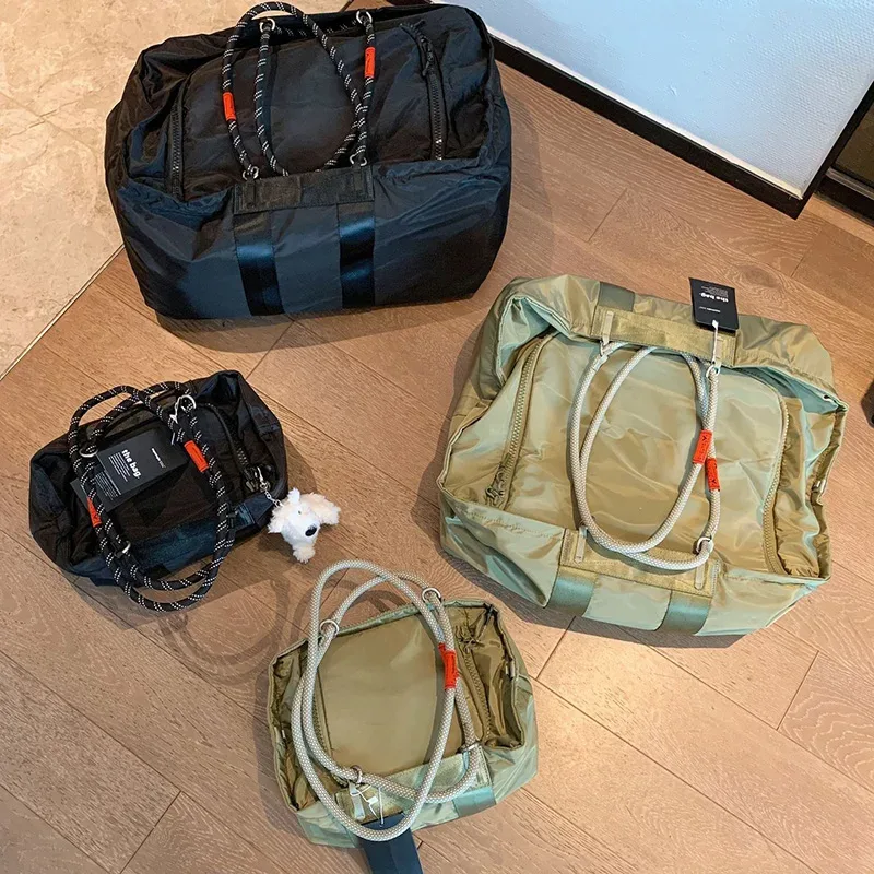 Sac en tissu nylon Topolo, sac à bandoulière simple de grande capacité, sac de randonnée en plein air pour hommes et femmes