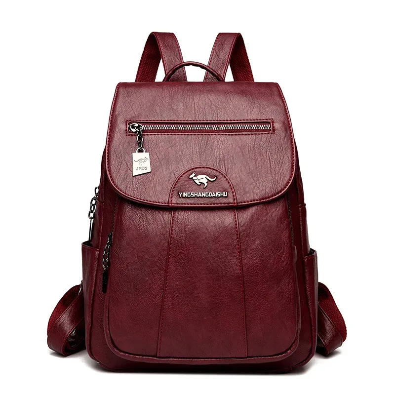 14 "(35 cm) sac à dos en peau de mouton vintage sac d'école pour ordinateur portable sac à dos souple pour femme sac d'école week-end voyage sac à dos