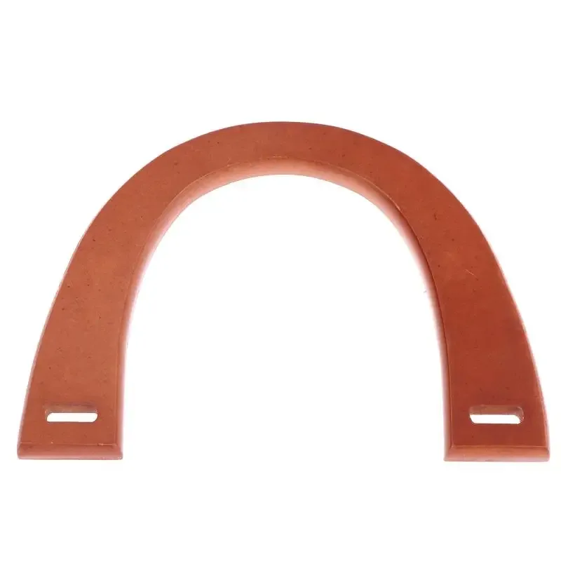 1 pièce poignée de sac en bois en forme de u, décorative, classique, pour diy, accessoire de remplacement pour sacs à main au crochet et sacs fourre-tout, outil de fabrication